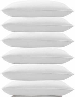 ERANC Cotton Sleeping Pillow Pack of 6 Solid LUXURY