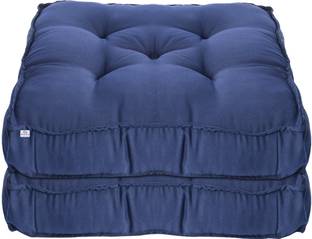 Heart Home Microfibre Solid Chair Pad Pack of 2
