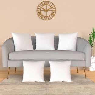 MY ARMOR Comfortable and Soft 18" X 18" Microfibre Solid Cushion Pack of 5