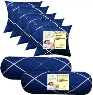 ACTOS 5 Cushion And 2 Bolster Microfibre Geometric Bolster Pack of 7
