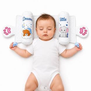 snugnibble Microfibre Baby Pillow Pack of 1 Animals Little Dreams Head Shaping Baby Pillow Mustard See...