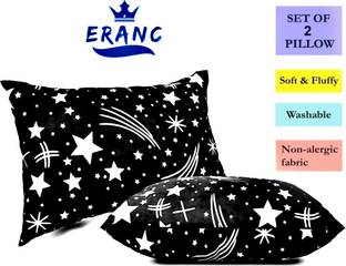 VILLAGERS Polyester Fibre Abstract Sleeping Pillow Pack of 2