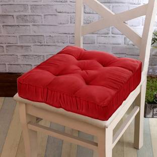 KUBER INDUSTRIES Microfibre Chair Pad Pack of 1 Solid