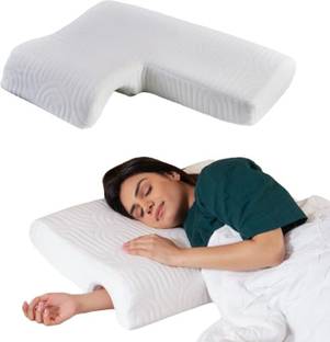 The White Willow Couples Right Side Cuddle Arm Hug Memory Foam Motifs Sleeping Pillow Pack of 1