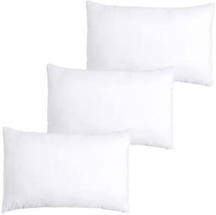 RECRON CERTIFIED Microfibre Solid Sleeping Pillow Pack of 3