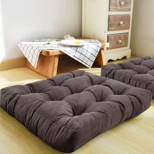 aeTHEric Microfibre Floor Cushion Pack of 1 Solid