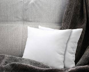 KWALITY DREAMS Polyester Fibre Cushion Pack of 2 Solid Back Cushions For Sofas