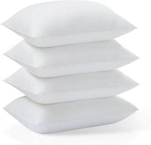 SANJU BROTHER SOFT COTTON WHITE PILLOW Microfibre Solid Sleeping Pillow Pack of 4