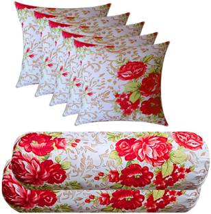 PALVIT Microfibre Bolster Pack of 7 Abstract