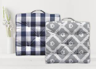 OASIS Cotton Abstract Floor Cushion Pack of 2