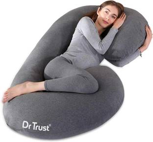 Dr Trust Microfibre Pregnancy Pillow Pack of 1 Solid USA C Shape Full Body Maternity Cushion Pillow Pregnant Women to Sleep 362 Soft