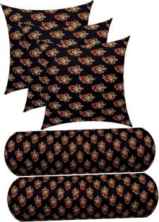 Swikon star Microfibre Floral Sleeping Pillow Pack of 5
