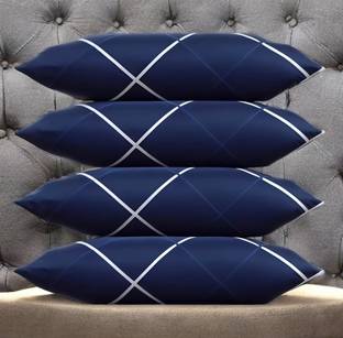 LIPONOS LUXURY Polyester Fibre Solid Sleeping Pillow Pack of 4