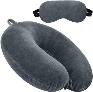 JSR Fashion Polyester Fibre Abstract Travel Pillow Pack of 1