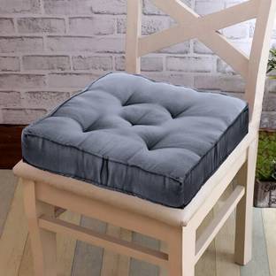 KUBER INDUSTRIES Microfibre Solid Chair Pad Pack of 1