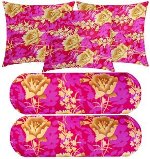 PALVIT Microfibre Bolster Pack of 5 Abstract