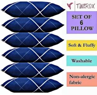 TWIROX Cotton Sleeping Pillow Pack of 6 Solid LUXURY