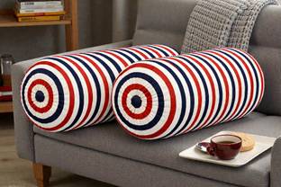 ACTOS Microfibre Bolster Pack of 2 Geometric Combo Set Of 2