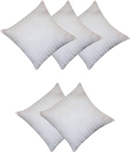 VLYSIUM Microfibre, Polyester Fibre Cushion Pack of 5 Stripes cushion 22*22 inch cushion fillers for sofa pillow (55x55 cm)
