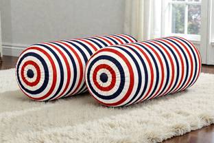 ACTOS Microfibre Bolster Pack of 2 Geometric Combo Set Of 2