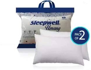 Sleepwell Microfibre, Polyester Fibre, Cotton Sleeping Pillow Pack of 2 Solid COMFORT PILLOW(ULTRA SOFT )