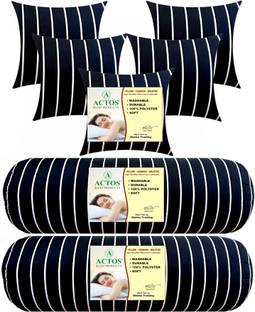 ACTOS Microfibre Bolster Pack of 7 Stripes