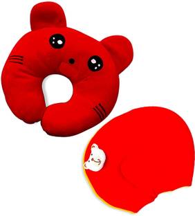 Baby Desire Cotton, Mustard Seeds Animals Baby Pillow Pack of 2