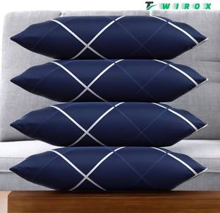 TWIROX LUXURY Cotton Solid Sleeping Pillow Pack of 4