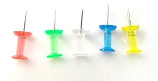 BanteyBanatey Transparent Plastic Head Push Pin for Notice Board, Push / Thumb  Pins