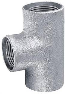 Implemental G.I Reducer Tee For Pipe Fitting (1" X 1/2 INCH) 3-Way Tee Pipe Joint