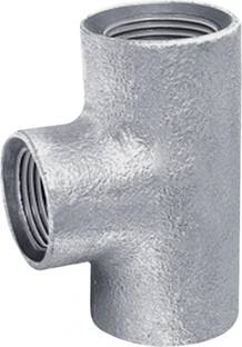 Implemental G.I Reducer Tee For Pipe Fitting (2" X 1.1/2 INCH) 3-Way Tee Pipe Joint