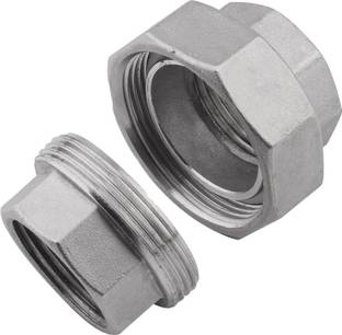 Implemental SS Union Pipe Fitting (3/8 inch) 2-Way Union Pipe Joint