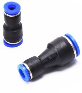 DLEIN Pu connector 8mm to 6mm Air Pipe pneumatic push connector Straigth connector 1-Way Reducer Pipe Joint