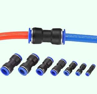Implemental Pneumatic Fitting Jointer Union Connector for Air Water Tube(Pack of 5)(8x12mm) 2-Way Union Pipe Joint