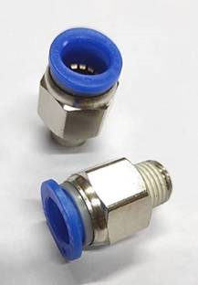 CRAFTSFY 12mm 1/4 Thread Pneumatic Push Quick Connect Fittings Air Line Connector Pneumat 1-Way Reducer Pipe Joint