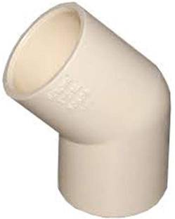 CKK 1 Inch CPVC Plastic Pipe Fitting 2-Way 45 Degree Elbow Pipe Joint