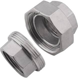 Implemental SS Union Pipe Fitting (1.1/2 inch) 2-Way Union Pipe Joint