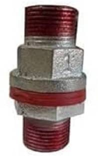Implemental GI TANK NIPPLE THREADED 2-Way Coupling Pipe Joint (3 Inch) 2-Way Coupling Pipe Joint