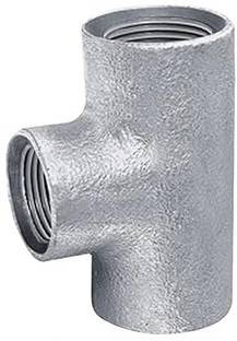 Implemental G.I Reducer Tee For Pipe Fitting (1" X 1/2 INCH) 3-Way Tee Pipe Joint