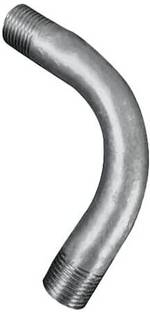 Implemental G.I Long Bend Threaded (1/2 INCH ) 2-Way 45 Degree Elbow Pipe Joint