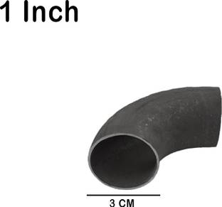 Implemental MS Short Bend Pipe Fitting (1 INCH X 5 PCS) 2-Way 45 Degree Elbow Pipe Joint