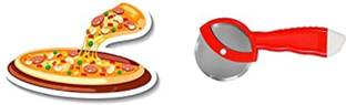 Erialia Plastic Handle Crystal Wheel Pizza cutter Wheel Pizza Cutter Rolling Pizza Cutter