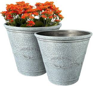 Garden's Need Indoor and Outdoor Round Shape Tirana Flower Pot for Home/Office/Balcony/Garden Plant Container Set