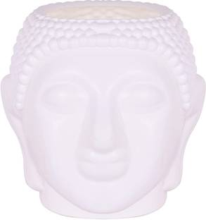 RSAL 7 Inch Buddha Shape Plastic Indoor Planters Table Top Plant Container Set