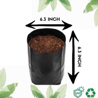 Alkarty NURSERY POLYBAG/GROW BAG 6X6 INCHES UV PROTECTED Plant Container Set