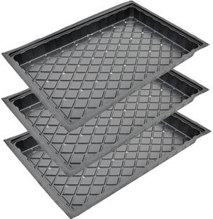 UGAOO Microgreen Germination Trays for Seedling Tray - Set of 3 Plant Container Set