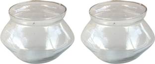 NiMoj Transparent Bowl Handi 5 inch for Three Layer Lucky Bamboo Plants & Flowers Plant Container Set