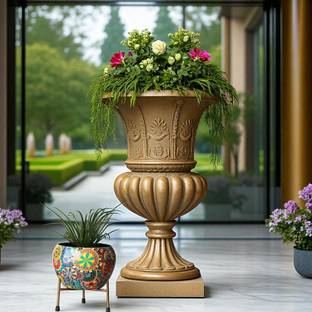 Retro Home Designer Indoor Plant Pots with Stand_93 Plant Container Set