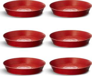 Cinagro Plant Saucer (7.8 Inch) Heavy Duty Plastic Plant Water Tray, Plant Container Set