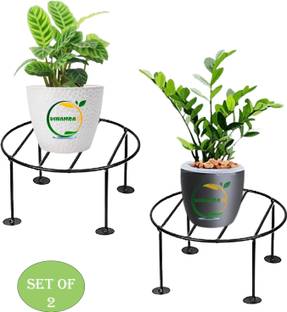 VINAMRA Flower Plant Stand Home Garden Balcony Decor (Set of 2) Plant Container Set